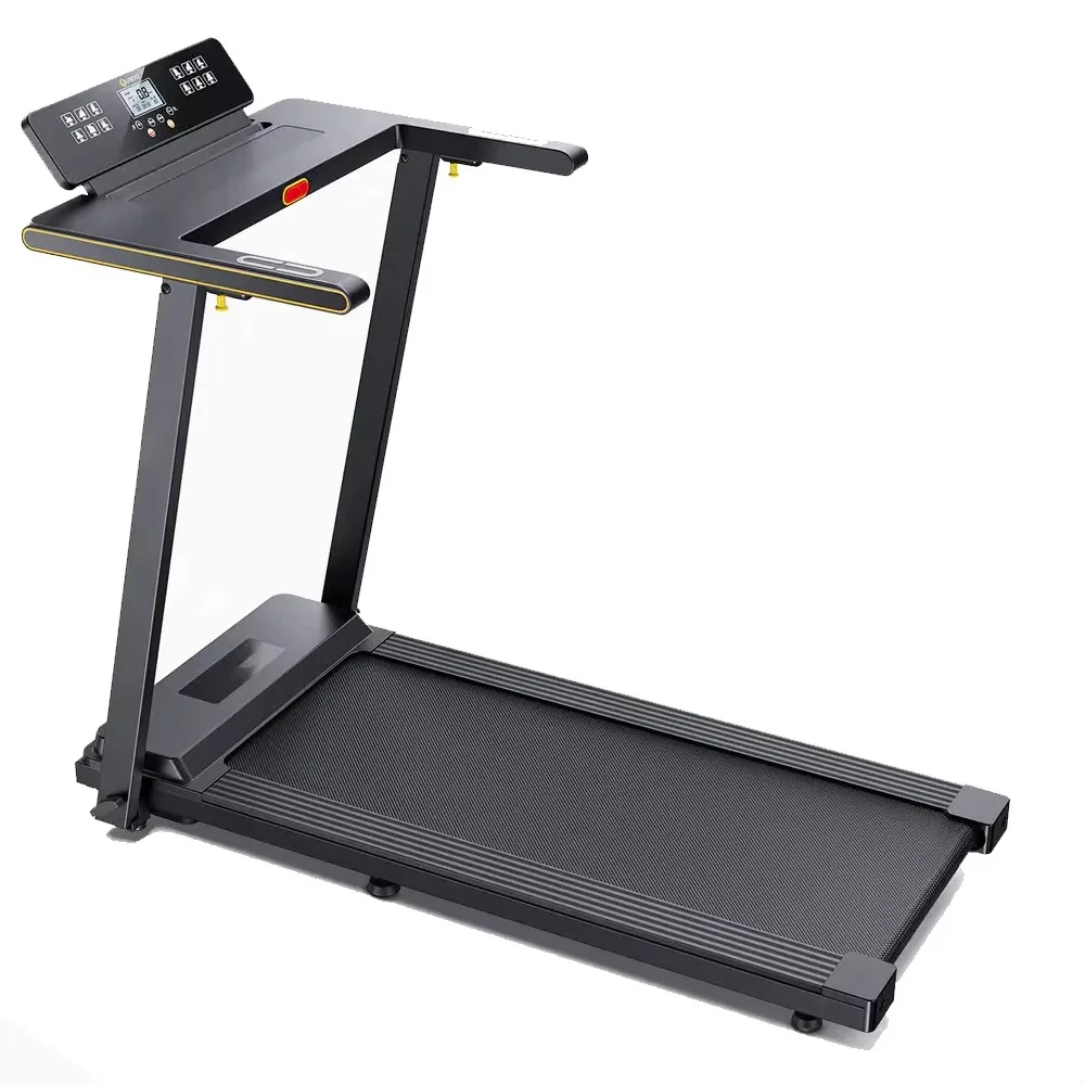 Treadmill, Electric Folding Treadmill with LCD Screen, Running Fitness Equipment with Heart Rate Detection for Home and Gym