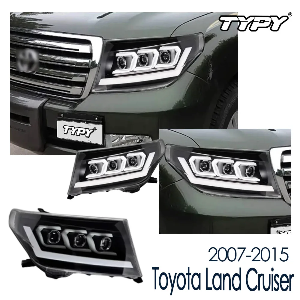

TYPY New LED Head Lamp Upgrade Modified For Toyota Land Cruiser 2007-2015 Headlight Dynamic Signal Tail Lamp Auto Accessories