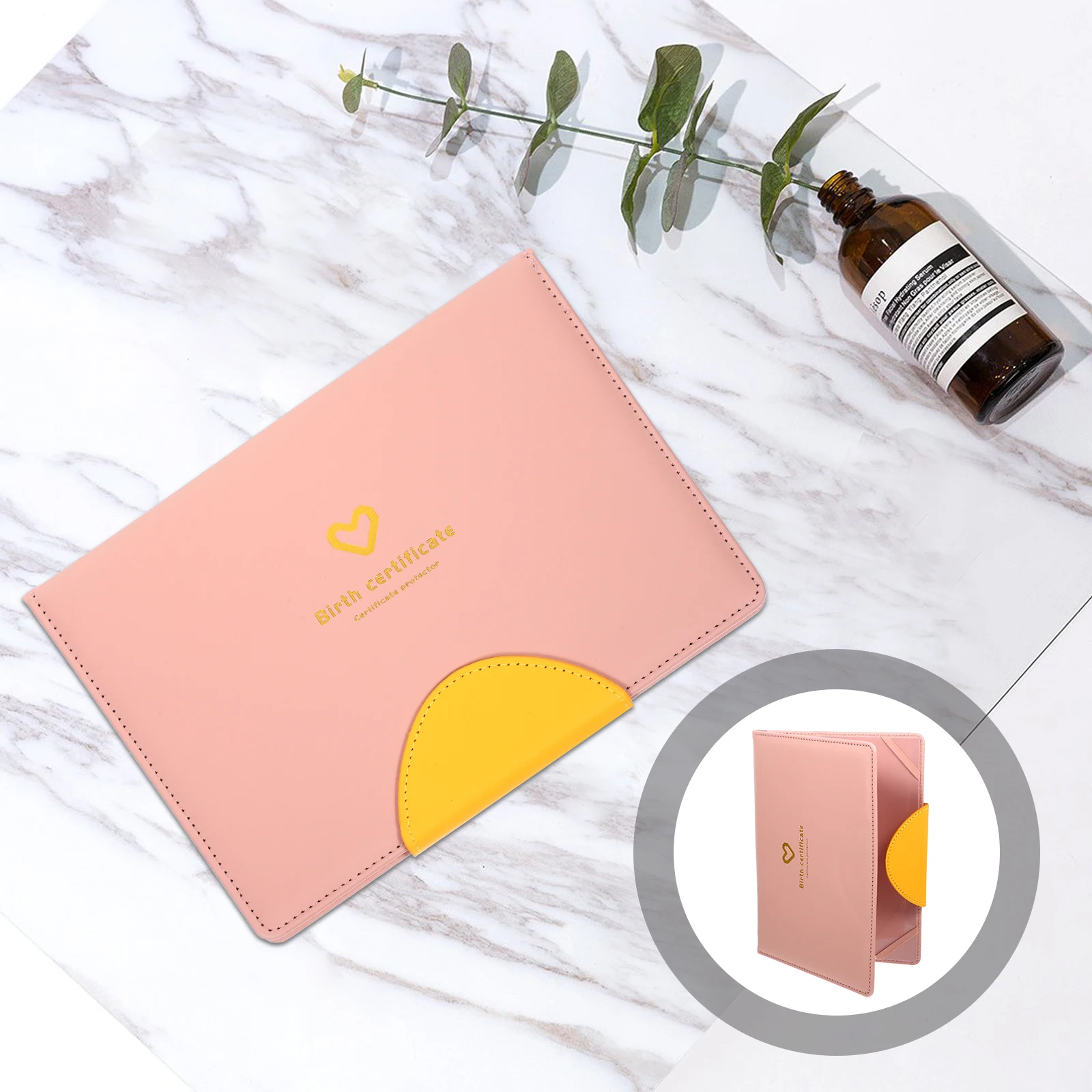 Large Birth Certificate Cover Newborn Holder Protector Skin Covers Travel Document