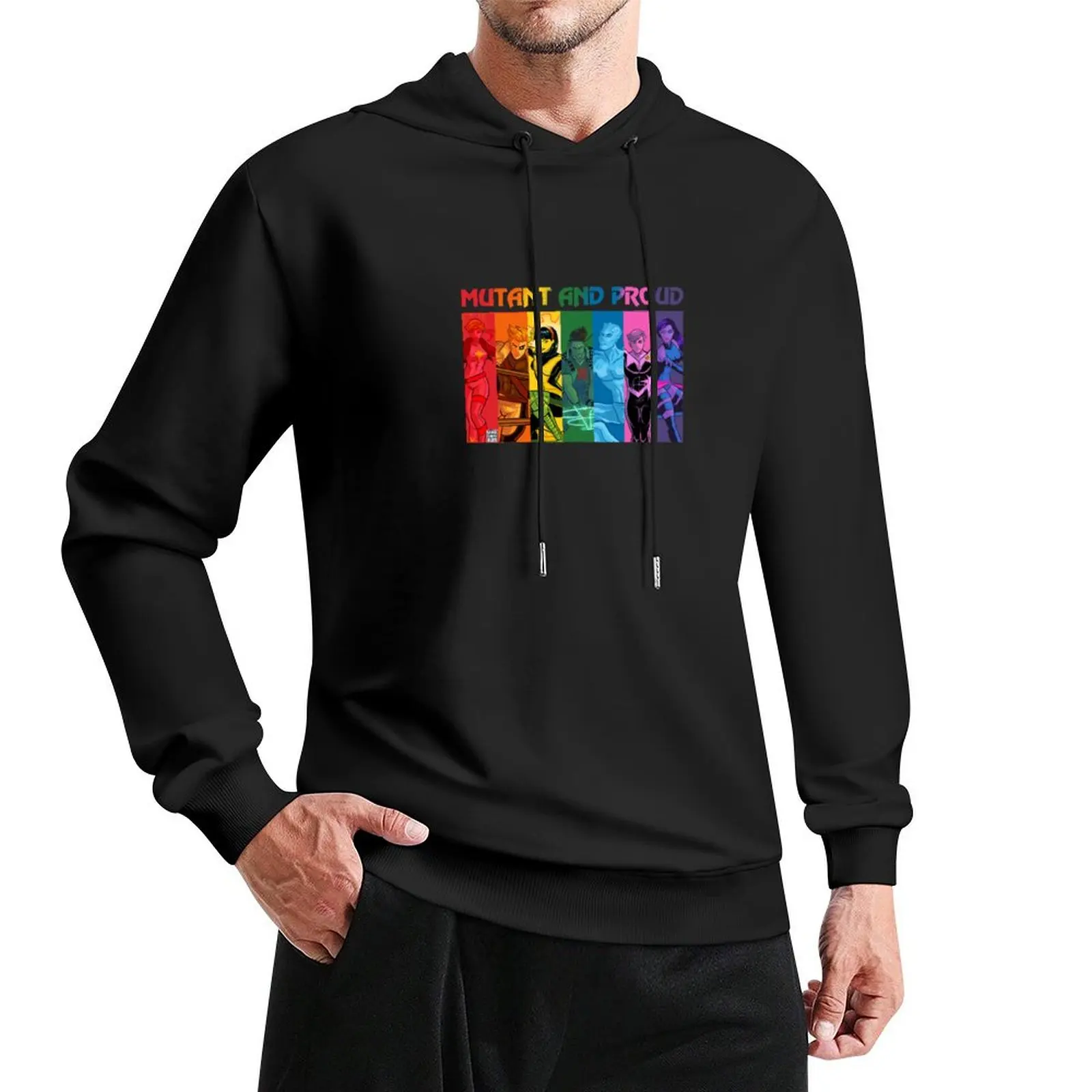 

Mutant and Proud Rainbow Pullover Hoodie winter clothes men's oversize hoodie