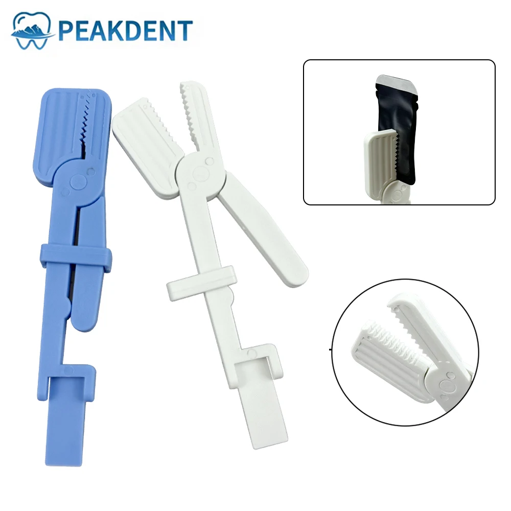 

5pcs Dental X-Ray Film Holder Plastic X Ray Film Clip Snap Clip White/Blue Plastic Dental Lab Instrument Tool Radiograph Holder