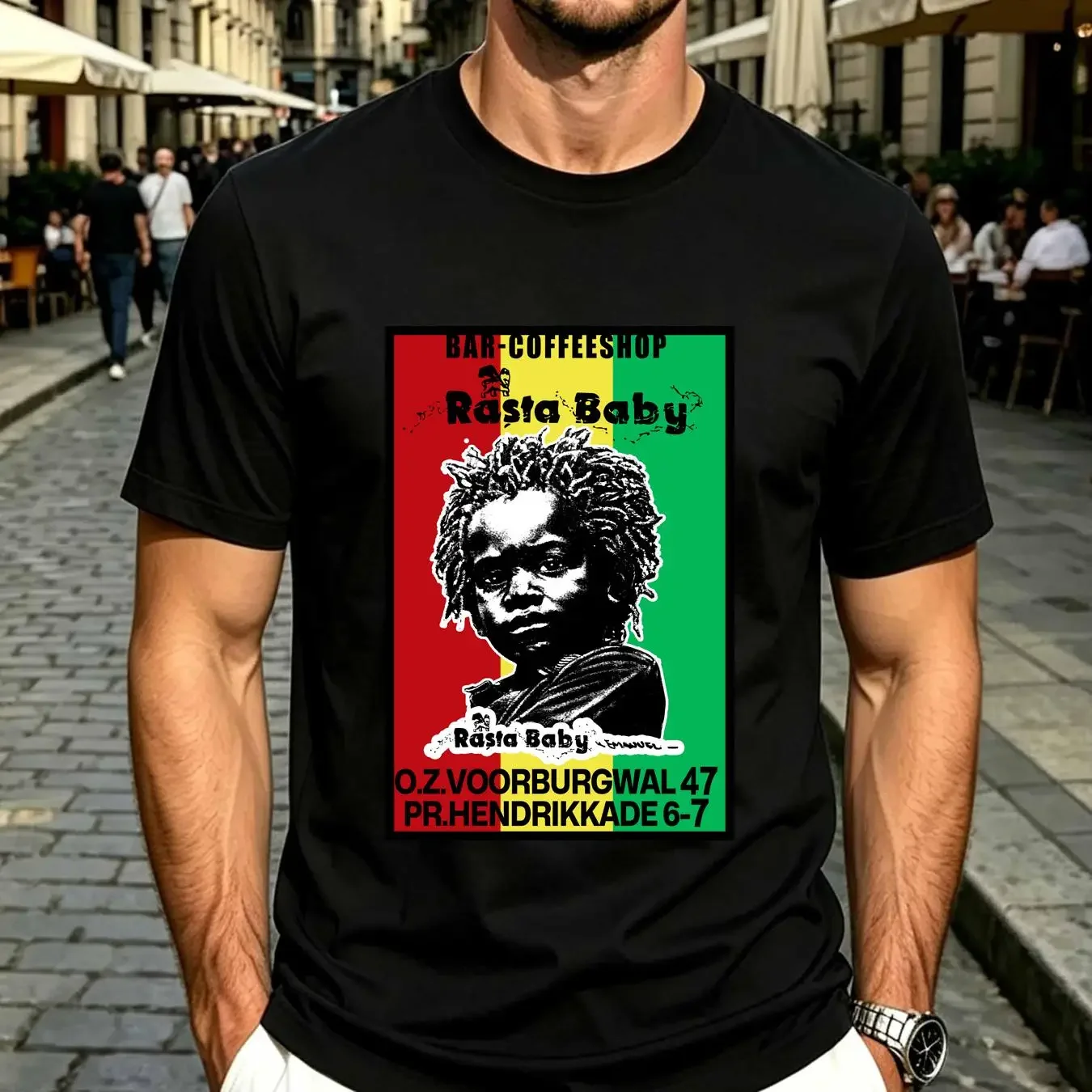 washed T Shirt Vintage 90s Rasta Baby ORIGINAL Art Extra Large vintage Washed homme Top For Everyday Wear Unisex streetwear