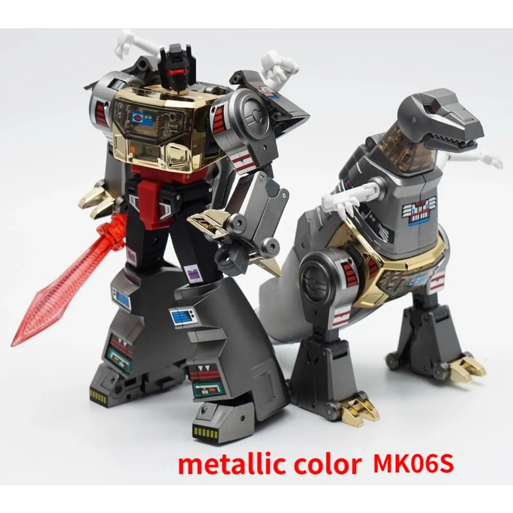 14cm Miko MK-06 MK06S Tyrannosaurus Rex Dinosaur Leader Robot Model Small Scale Actionfigure Transformation Toy