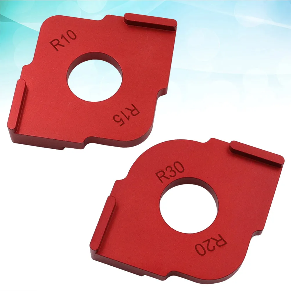 1Set Woodworking Positioner R Angle Rounding Module Durable Aluminum Router Table Template for Milling Trimming Tool Precision