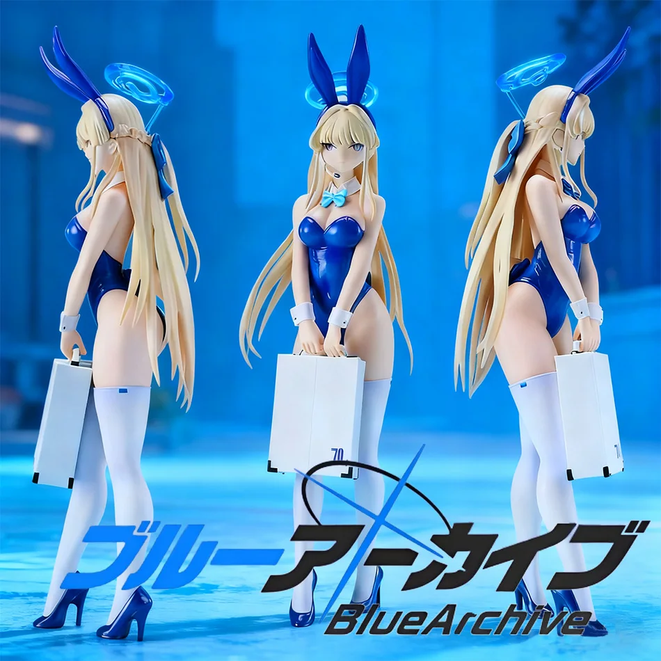 Blue Archive Bunny Girl Anime Action Figure Collectible Model Statue for Boys Adult Ornament Figurine Gift Idea