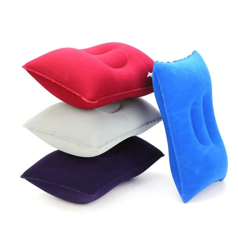 Portable Fold Outdoor Travel Sleep Pillow Camping Tent Inflatable Pillow Airplane Hotel Rest Comfortable Sleep Pillows