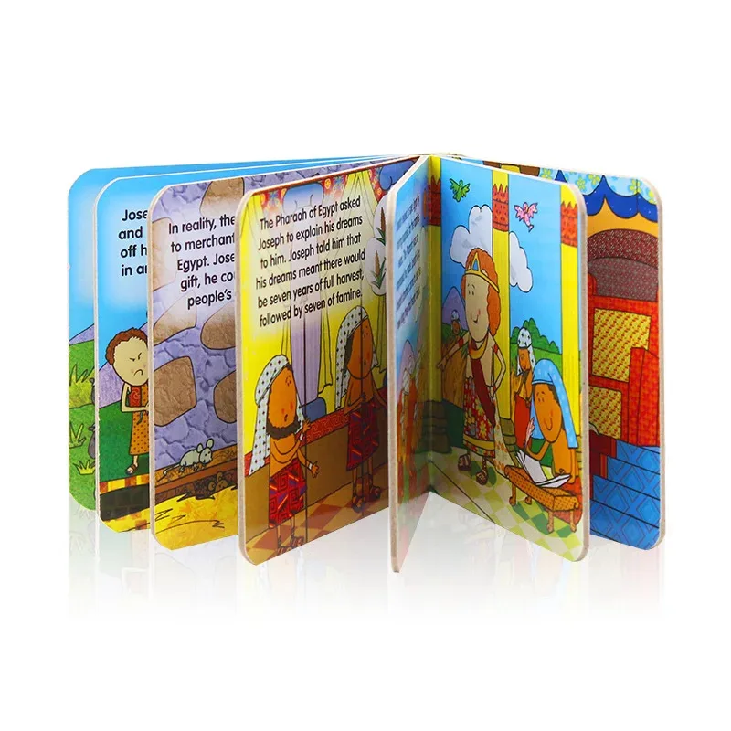 

Custom Board Books for Babies English Coloring Learn Draw Cardboard Education Kids Children Short Story Round Corner Printing