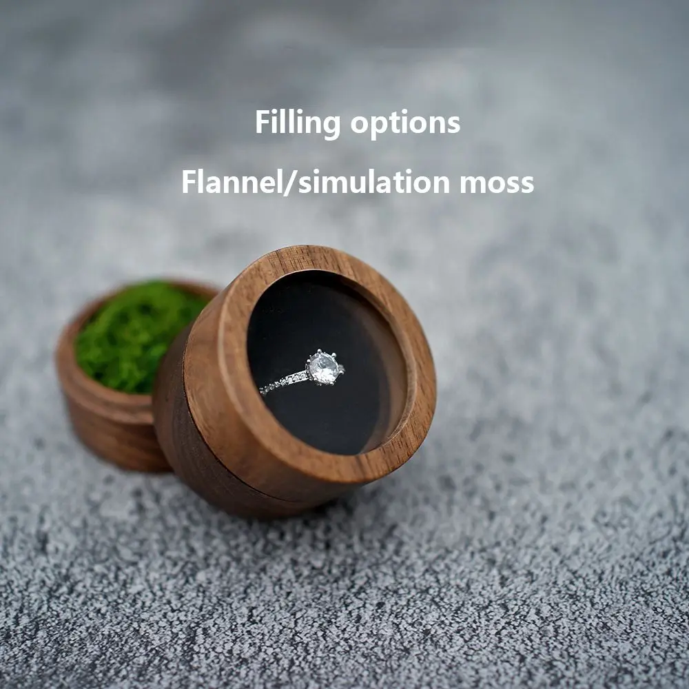 Single/Double Slots Jewelry Box Wedding Proposal Gift Earrings Organizer Storage Box Presentation Box Ring Box Ring Bearer Box