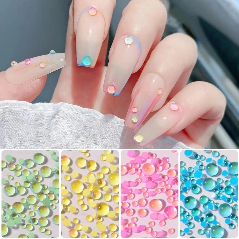 

mermaid nail accessories Charm parts Glass nail rhinestones crystal high quality Mix Nail art decoration stones kit gems bulk