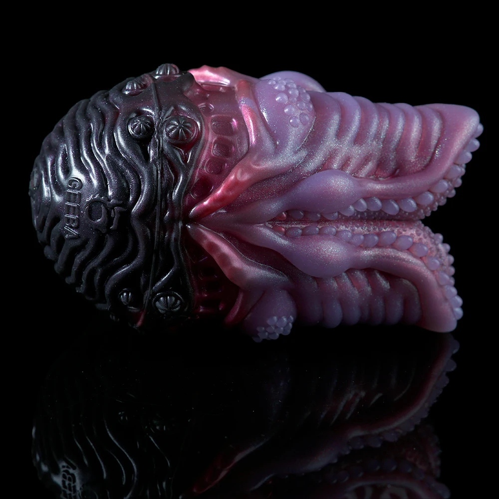 GEEBA الأرجواني الأسود سيليكون ذكر الاستمناء الخيال الوحش البيض تصميم Onahole جيب كس الجنس لعب الكبار الرجال الضارب متجر الرجال