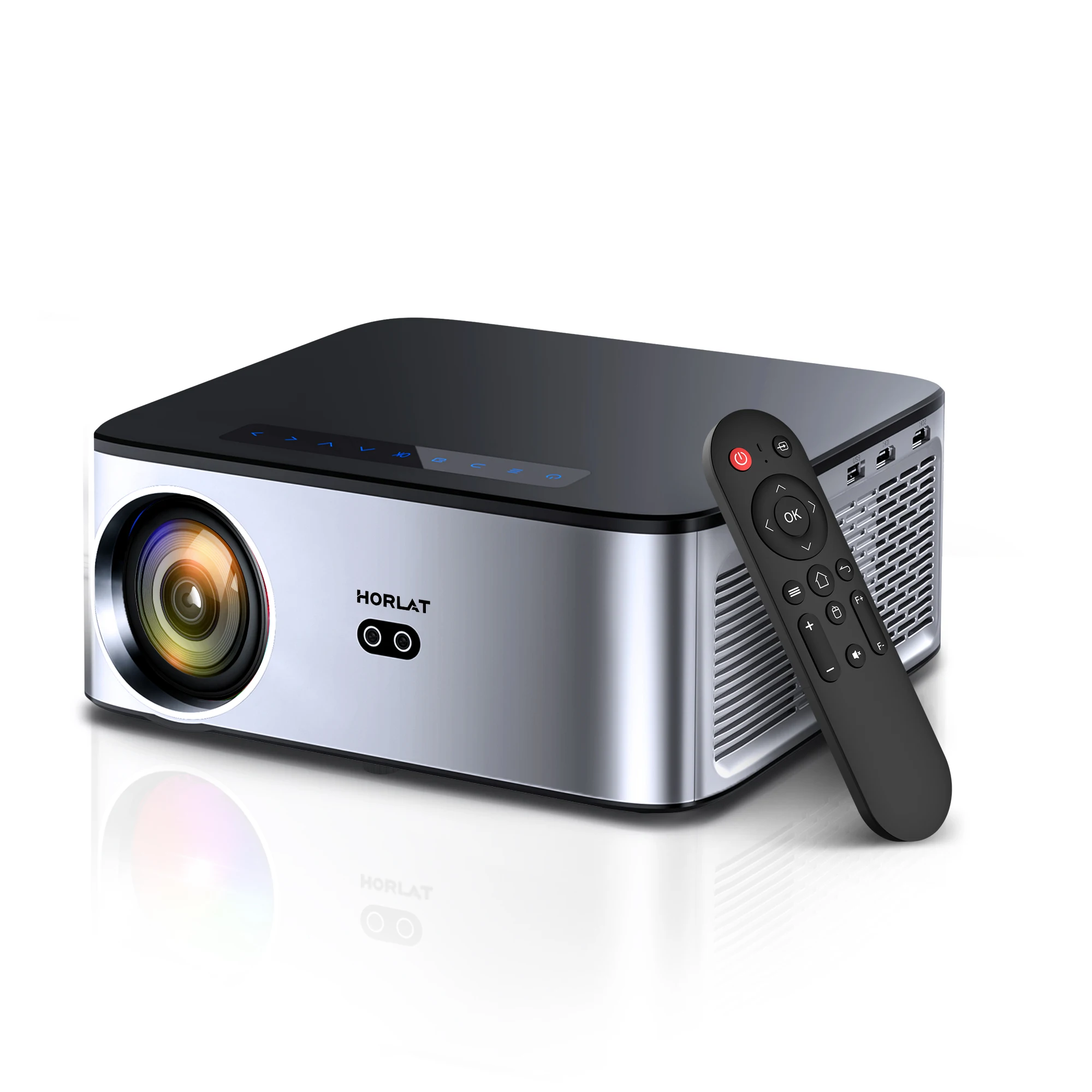 HORLAT T09MAX Google TV 4K Projector 40000 Lumen WiFi6 BT5.2 Afstandsbediening Autofocus Native 1080P Full HD Home Theater Filmprojector