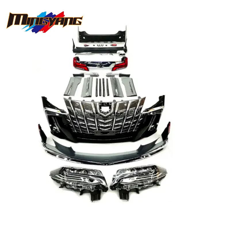 

Modification Alphard 30 Facelift Conversion Car Bumpers Bodykit for Alphard Body Kit Upgrade 2015 to 2018