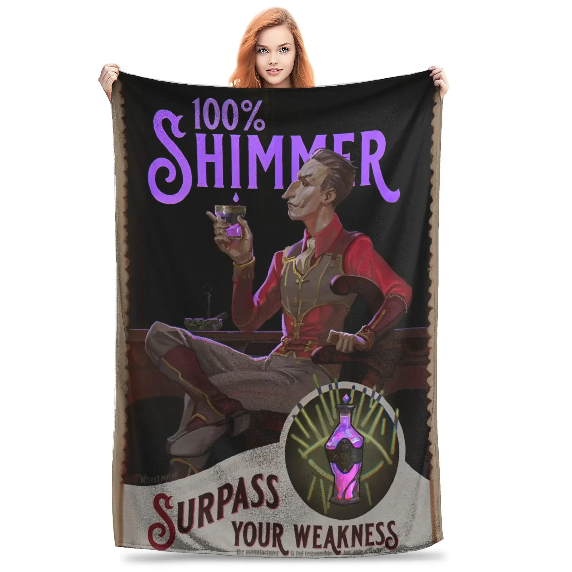 

Anime Jinx Arcane League of Legends Blankets Fleece Printed Super Soft Throw Blankets for Bed Office Plush Thin Quilt