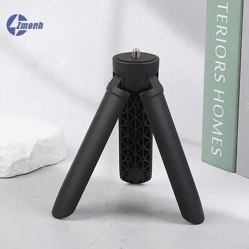 ¡Nuevo! Soporte de trípode para OSMO Mobile 3/OM 4, mini trípode con tornillo de 1/4'' para OSMO 4 3 2 Pocket 2 Zhiyun Smooth Q 4 Q Moza Feiyu