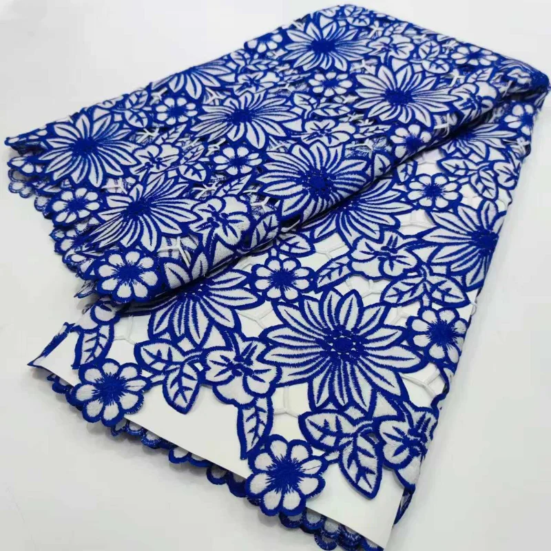 Openwork Embroidery on Thick Woven Lace Fabric for DIY Sewing Handmade Dress Garment Accessories Clothing Fashion Cloth