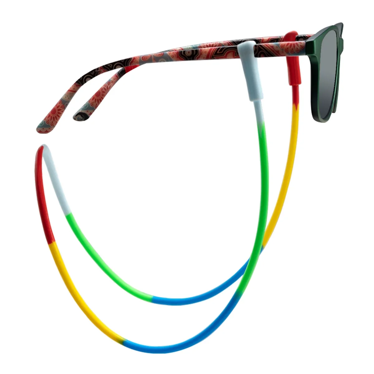 1 Stück neuer Silikon-Brillenhalter, flexibel, rutschfest, für Sport und Alltag, Brillenhalter, Kordel, verschiedene Farben