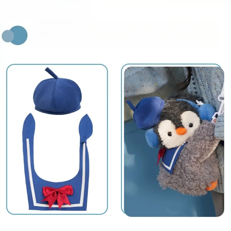 กระเป๋าสะพายข้างรูปเพนกวินน้อยสีกรมท่า น่ารัก สไตล์โลลิต้า การ์ตูน ตุ๊กตาขนนุ่ม กระเป๋าเป้สะพายหลังสำหรับเด็กผู้หญิง ของขวัญเซอร์ไพรส์