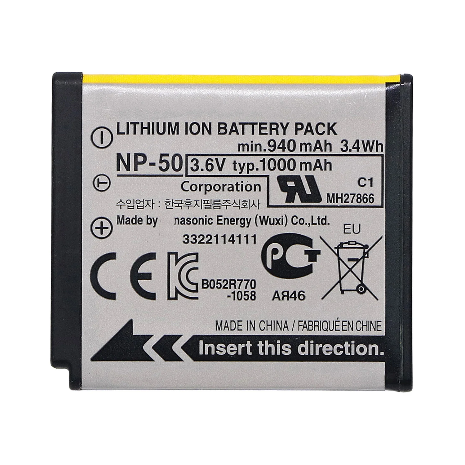 Оригинальный аккумулятор NP-50 NP50 для камер Fujifilm FinePix F75EXR F80EXR F85EXR F100FD F200EXR F300EXR F305EXR F550EXR F600EXR