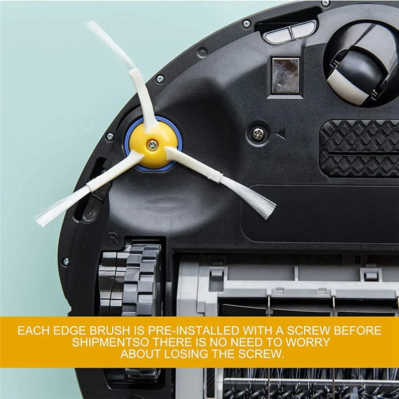 8 buah untuk IRobot Roomba Parts Kit seri 800 860 865 866 870 871 880 885 886 890 900 960 sikat samping