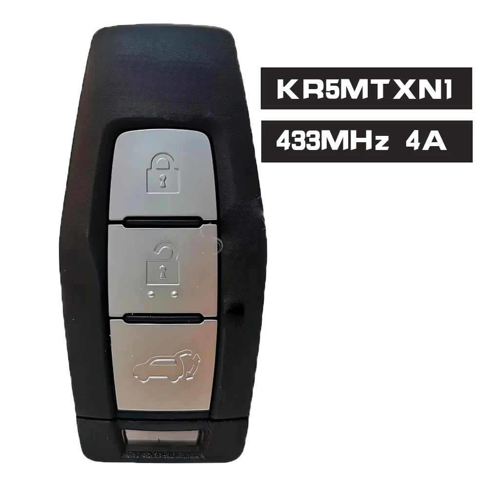 KEYECU OEM KR5MTXN1 Smart Remote Control Car Key Fob 2/3 Buttons 433MHz 4A Chip for Mitsubishi Outlander 2021 2022 2023