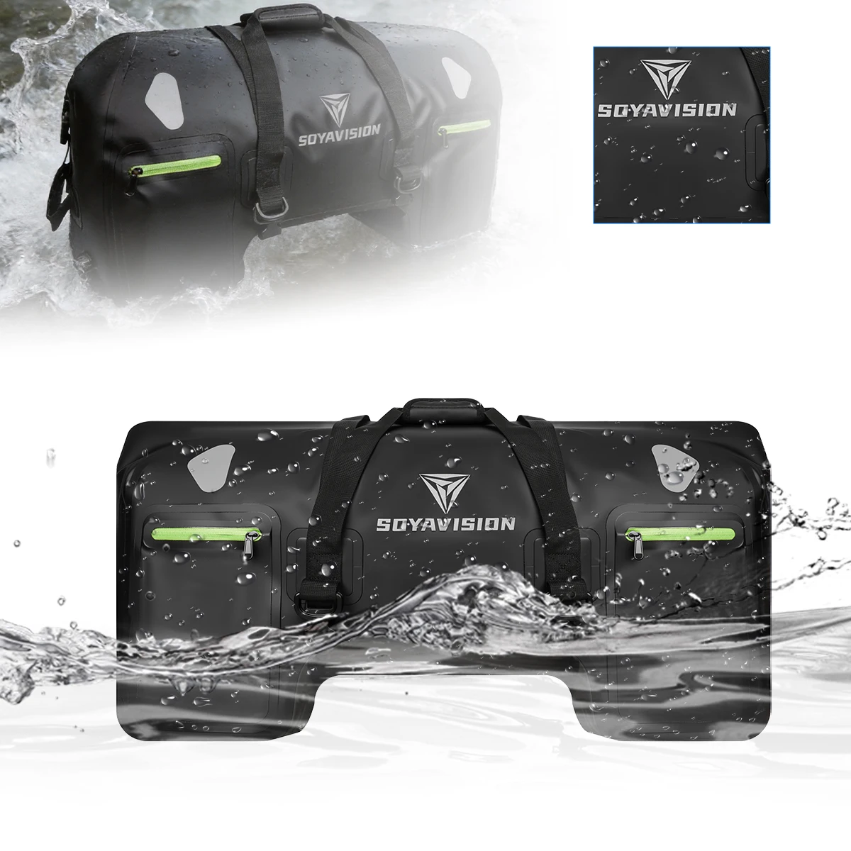 

Водонепроницаемая сумка для мотоцикла на заднее сиденье, 80 л, для шлема, прочная, большой емкости, для мотокросса и активного отдыха