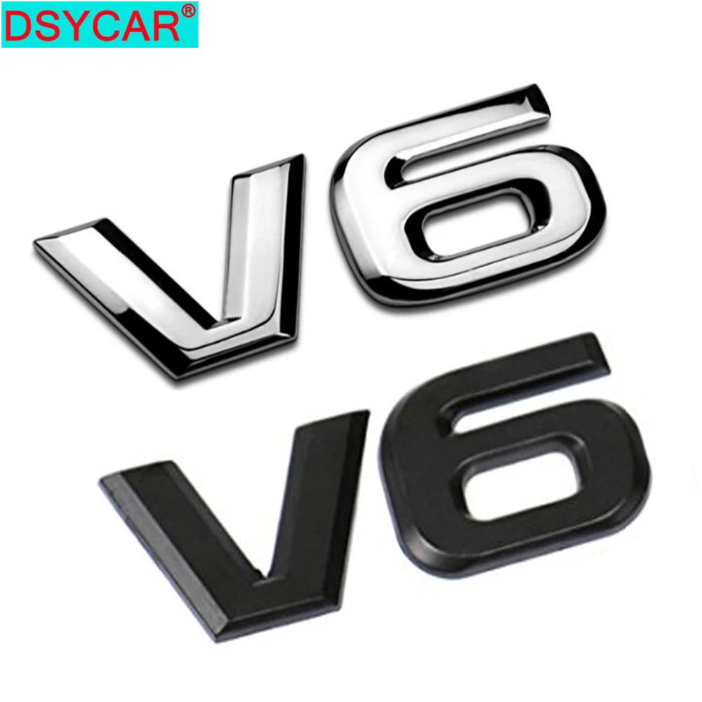 

DSYCAR 1 шт. Модный 3D металлический V6 дисплей двигателя Автомобильная наклейка эмблема значок для автомобилей Декоративные аксессуары