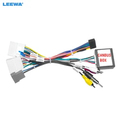 LEEWA Car 16pin Power Cord Wiring Harness Adapter With Canbus For Nissan NP300/Navara/Frontier(14-16) Installation Head Unit