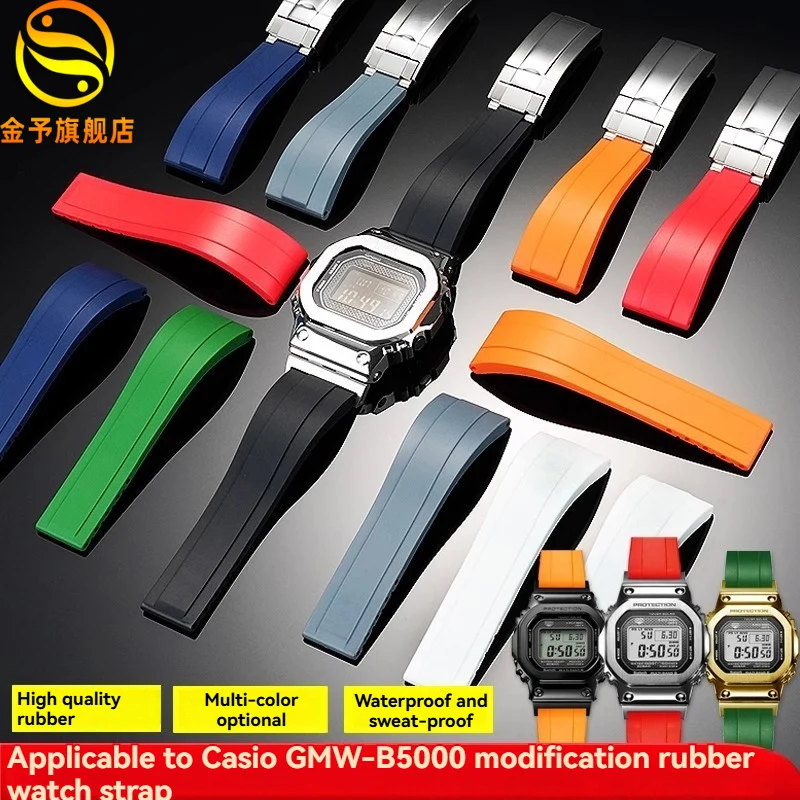 GMWB5000 резиновый ремешок для часов Casio GSHOCK 3459 GMW-B5000/MRG-B5000 силиконовый ремешок для часов сменный браслет аксессуары для часов