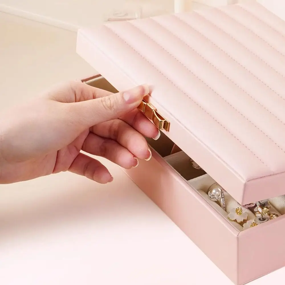 

PU Leather Bracelet Display Box Velvet Inner Holder Jewelry Storage Boxes Organizer Rings Necklace Bracelet Carrying Case