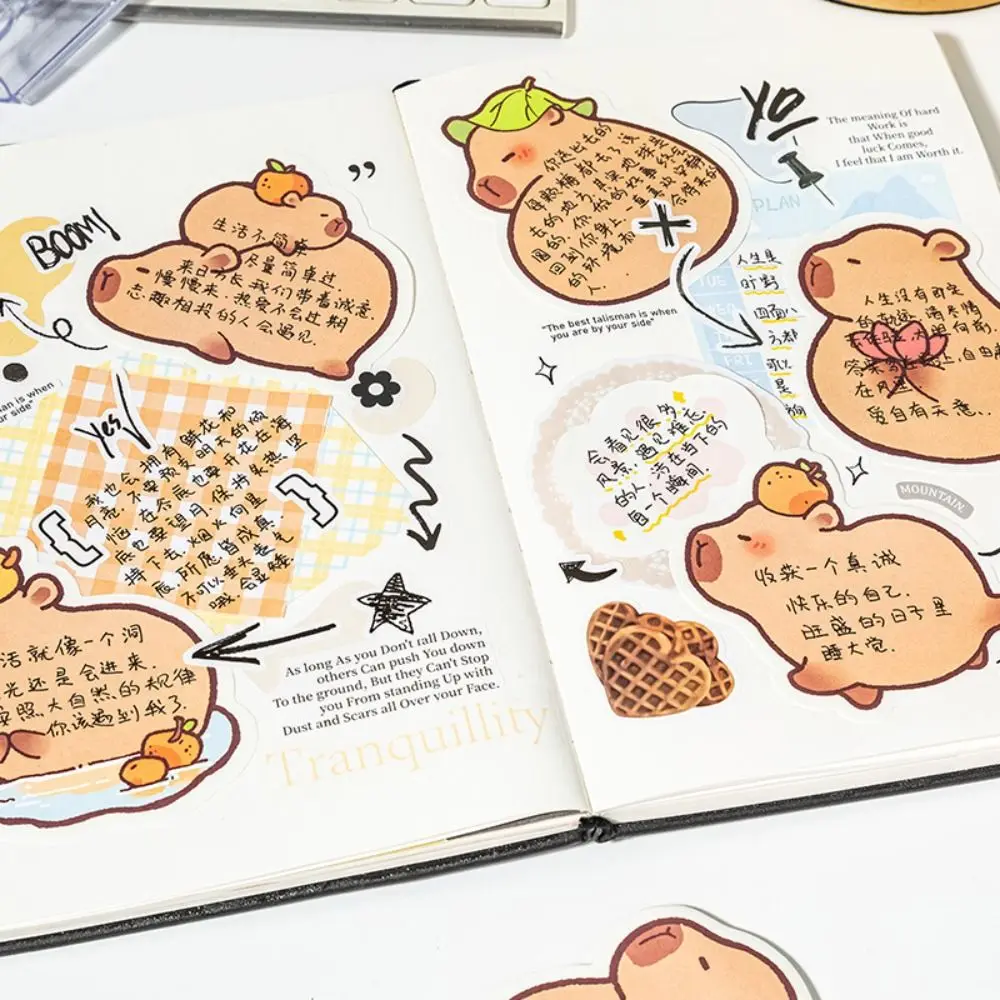 To Do List Kawaii Capybara MeMO Pad Sticky Notes กระดาษโน้ตน่ารัก N ครั้งกระดาษข้อความ Note Pad สติกเกอร์