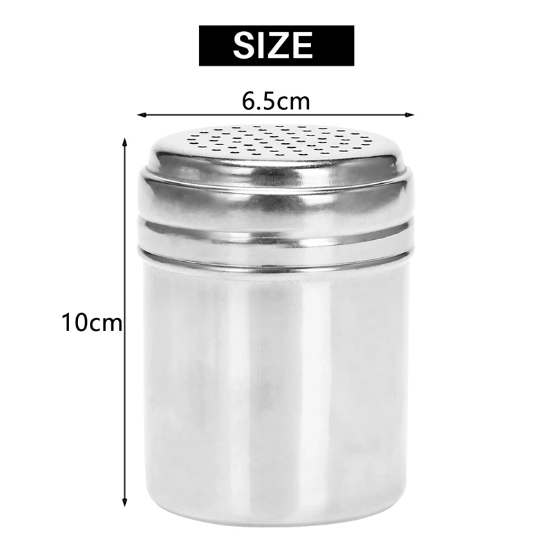 

Набор из 2-х шейкеров для специй (10 унций), из нержавеющей стали, для выпечки/кулинарии