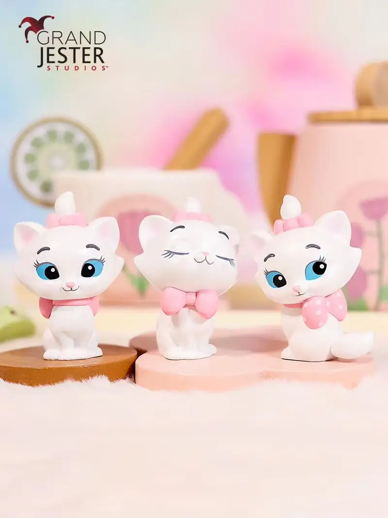 New Anime Miniso Disney Marie Cat Mini Figure The-Aristocats Cute Modle Toy Anime Cartoon Doll Car Dsek Decor Collection Gift