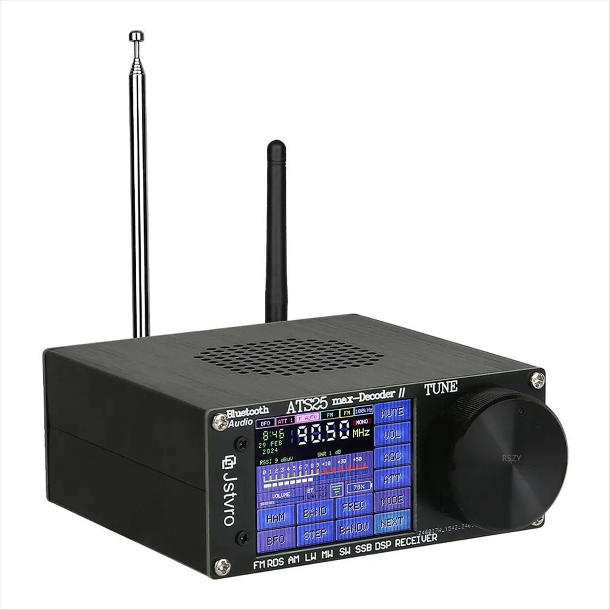 【SPECIAL OFFER】ATS25 Max Decoder Ⅱ Full Radio FM LW MW SW SSB Receiver 2.4 Inch Touch Screen 64-108MHz Bluetooth Radio Receiver