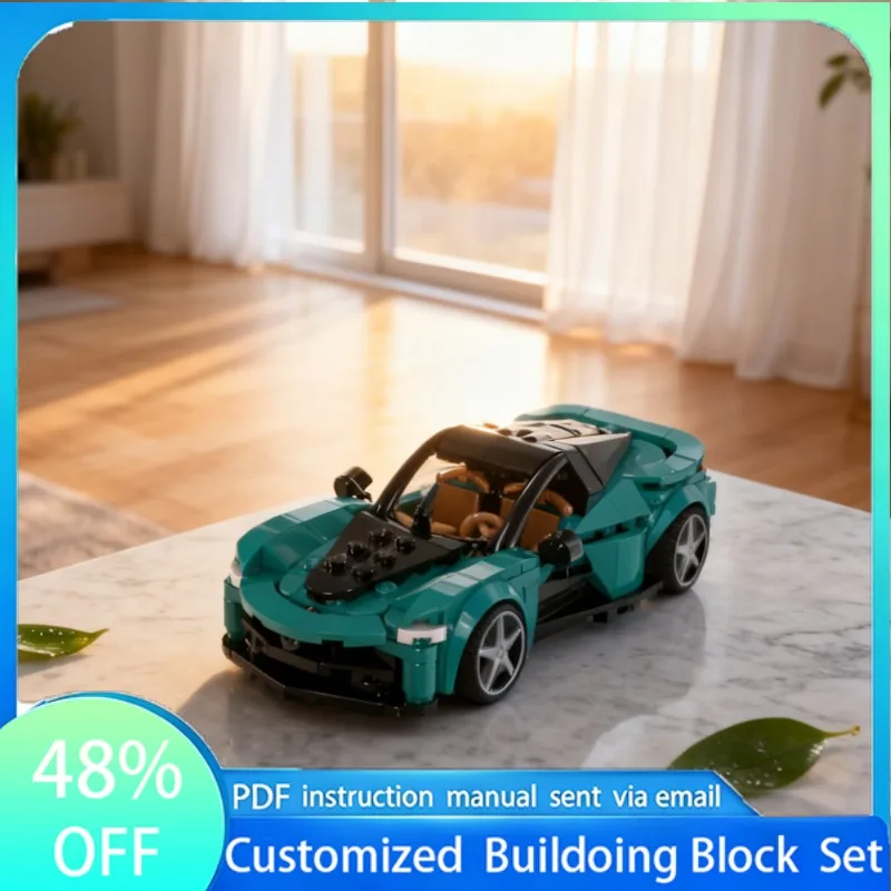 

331 PCS Racing Car super MOC Customize Modular Building Block Model Popular Simple Kids Design Technology DIY Assembly Toy Gift