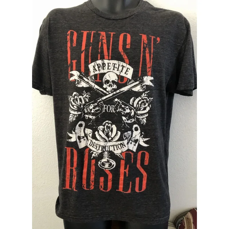 Guns N’ Roses Platinum Selling Album Appetite For Destruction RARE T-shirt L long or short sleeves
