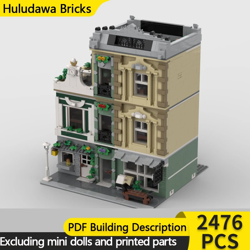

Модель Street View MOC Building Bricks Магазин и студия потоковой передачи в реальном времени Модульная технология Детские праздничные подарки Сборка игрушечного костюма