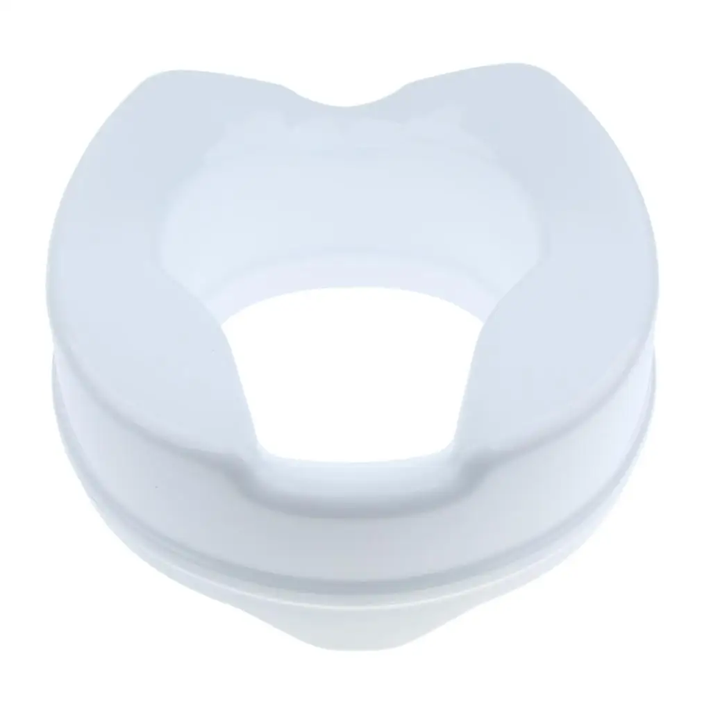 Toilet Seat Riser for Elderly 4 Inch Plastic Booster Adult Toilet Chair Lifter Aid for Disabled Patient Comfort