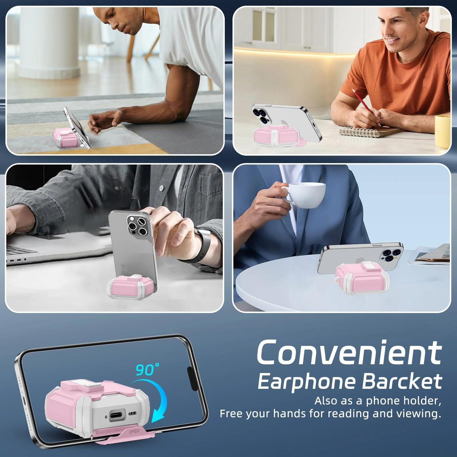 for 2025 New Airpods Pro 3 Case Compatible with Magnetic safety lock Earphone Cover TPU+PC Cover for AirPods 4/AirPods Pro 2 3