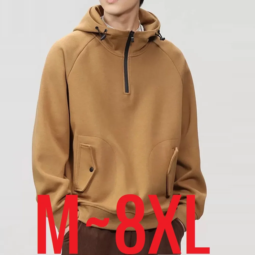 

2024 New In Men Oversized Hoody Korean Autumn Clothes Streetwear Zip-up Hooded Shirt Male Fashion Long Sleeve Outerwear Pullover