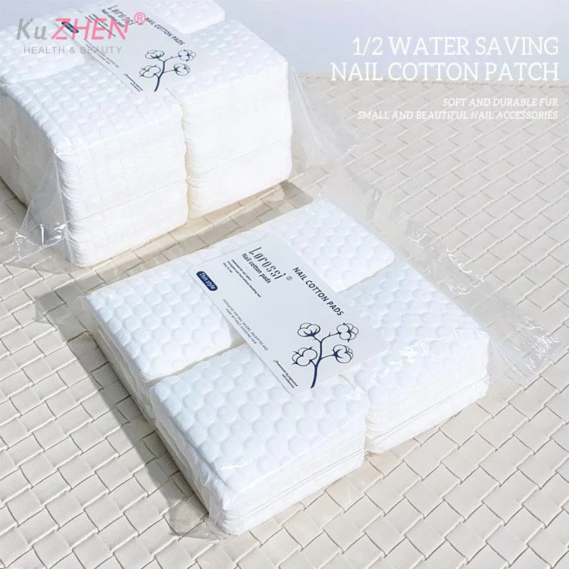 200/500 pçs almofada de algodão para unhas removedor de esmalte gel limpo guardanapos de manicure toalhetes sem fiapos limpador de algodão almofadas de papel verniz ferramenta