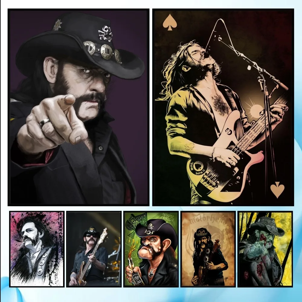 

Singer L-lemmy Kilmister Poster HD art sticky wall waterproof home living room bedroom bar aesthetic decoration