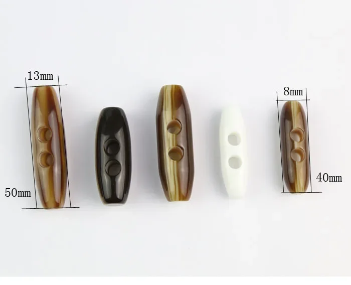 6pcs/lot Quality Olive Shape Horn Buttons Resin Sewing Button for Winter Garment Scrapbooking DIY accessories (ss-80)