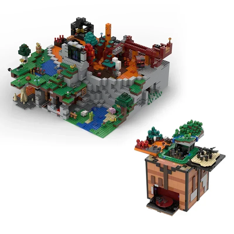 Modello di gioco popolare Moc Mattoni da costruzione UCS Dripstone Cave Tecnologia Blocchi modulari Regali Giocattoli di Natale Set fai da te Assemblaggio