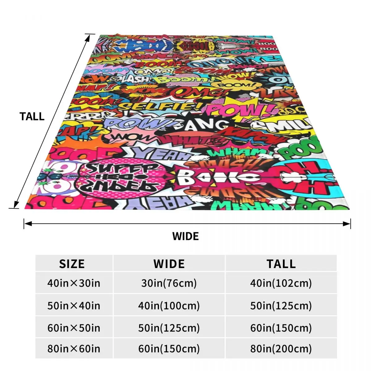 Comic Book Explosion Graffiti Art Pattern Flannel Blankets Throw Blanket for Living Room Camping Print Bedspread Sofa Bed Cover