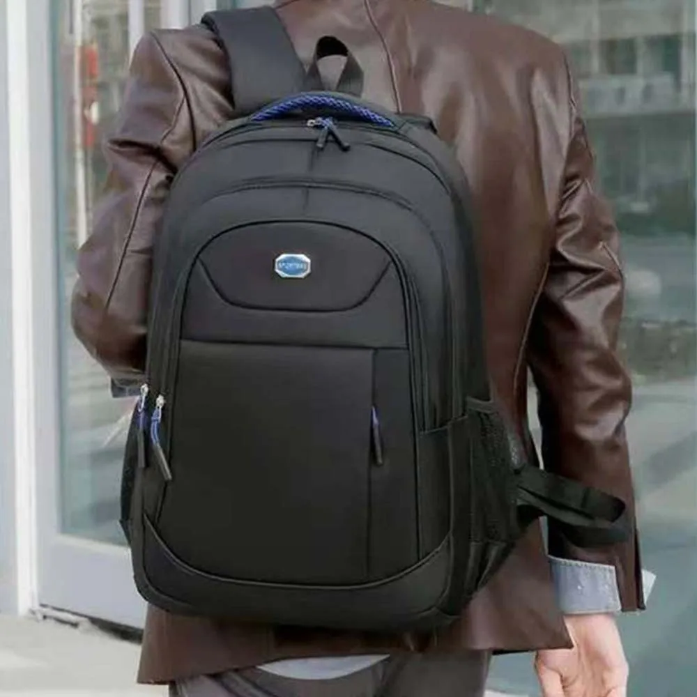 Nylon Students Daypack Scratch Prevention Anti-splash Water Large Capacity School Bag Contrast Color Polyester Laptop Backpack