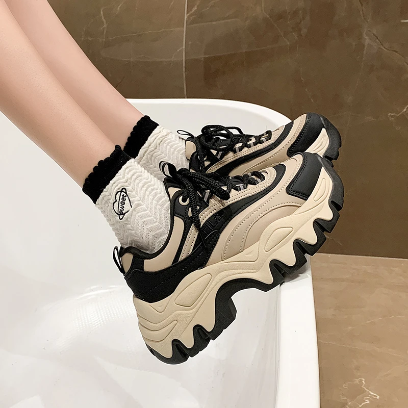 Women's Fashion Sneakers Spring Autumn New Outdoor Running Shoes Anti-skid Wear-resistant Casual Shoes Platform Sneaker Shoes