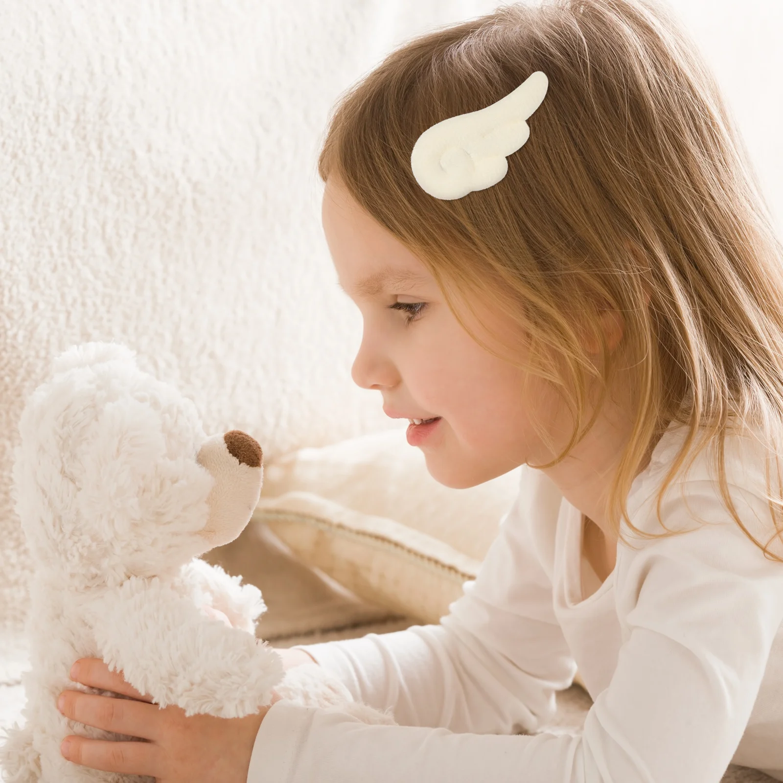 

1Pair Fashion Handmade Angel Wings Hairpiece Cute Headwear for Women Teens Perfect Gift Party Wear