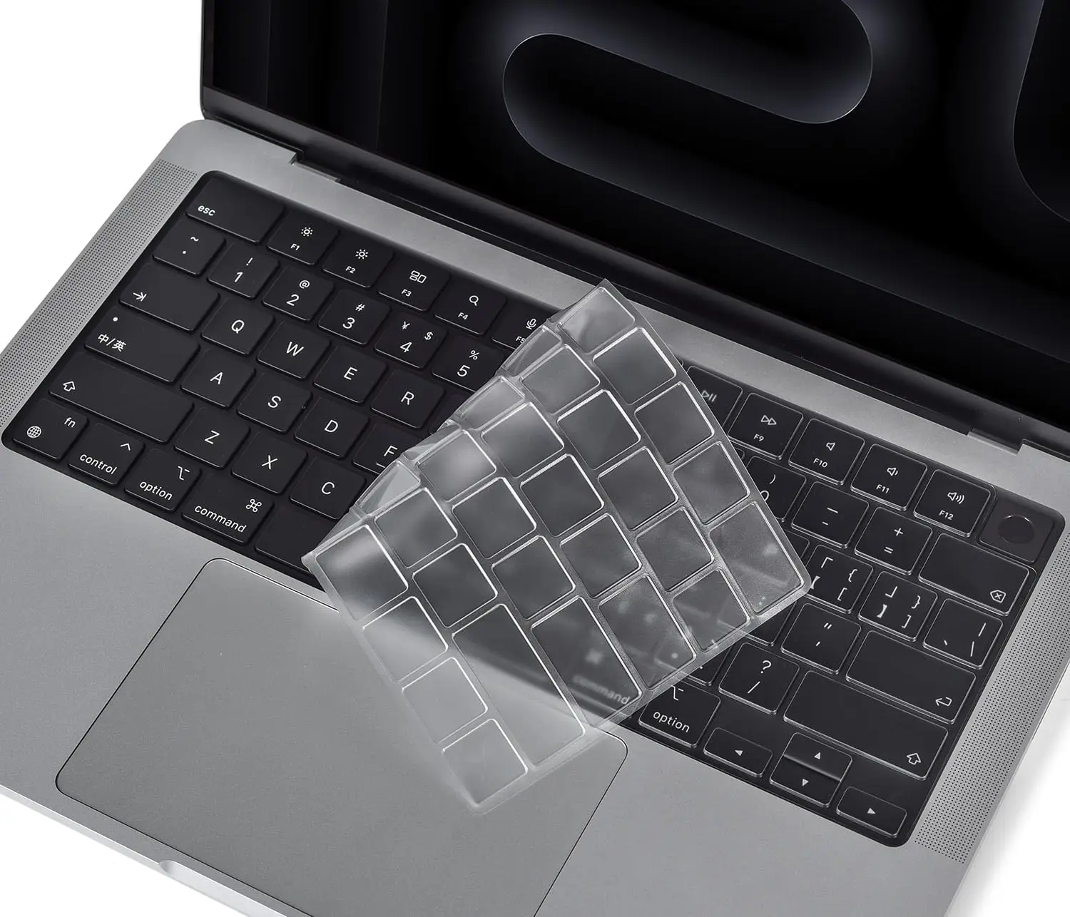 

Ultra Thin Keyboard Cover for MacBook Air/Pro 13-16 inch, Clear TPU Protector Skin