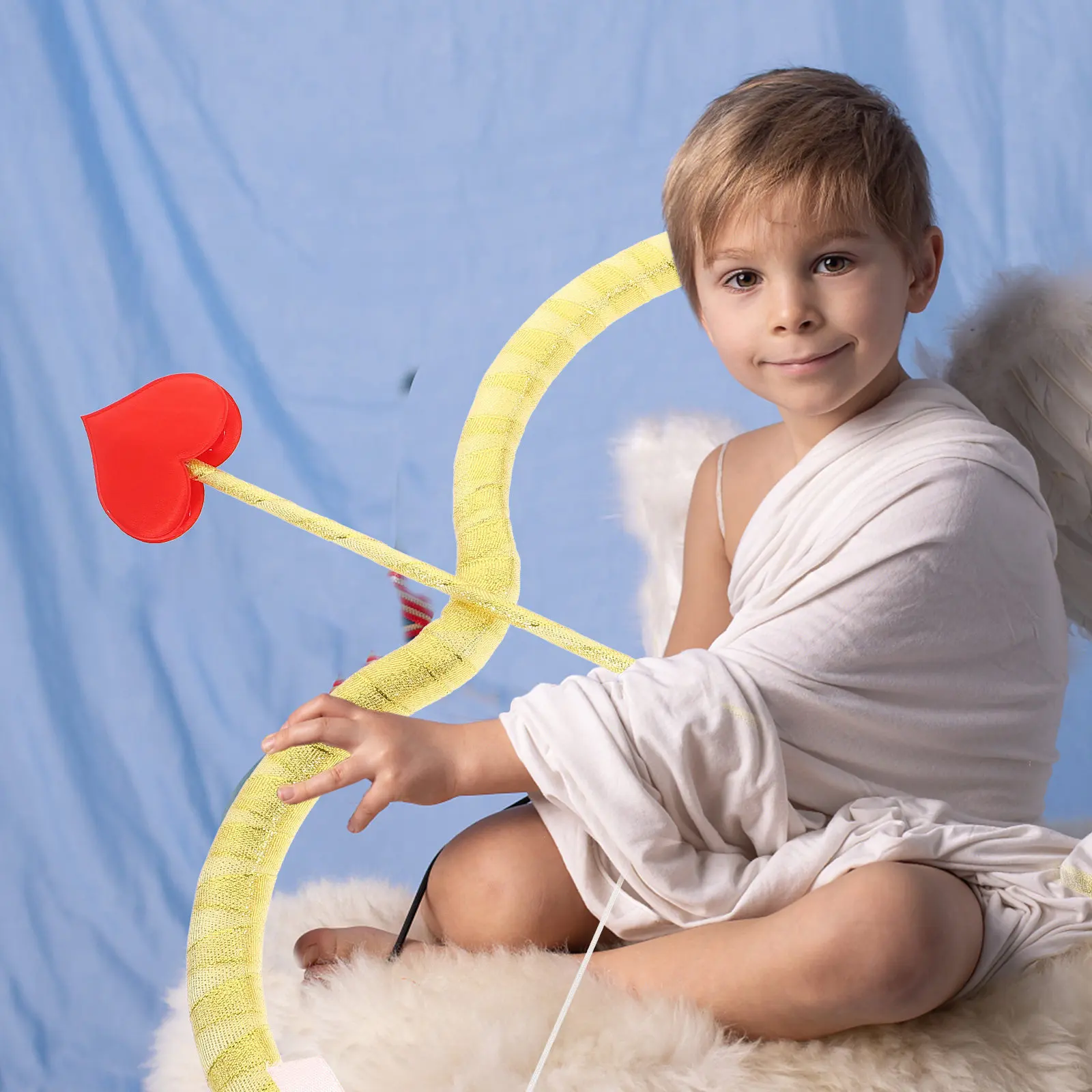 

Набор: Лук Купидона и повязка на голову, реквизит для косплея, идея подарка на День святого Валентина, премиум-качество, легкий, портативный