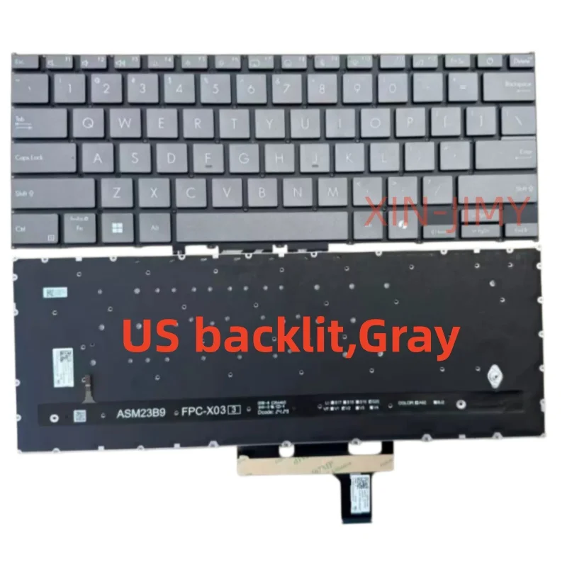 US Laptop Keyboard For ASUS Zenbook 14 OLED UX3405 UX3405M UX3405MA with Backlit